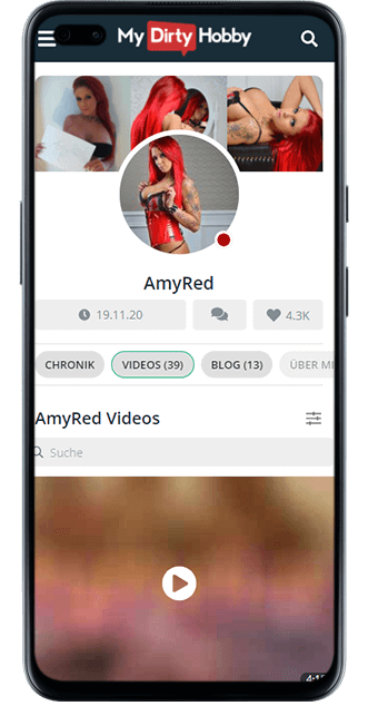 Amy Red bei MyDirtyHobby